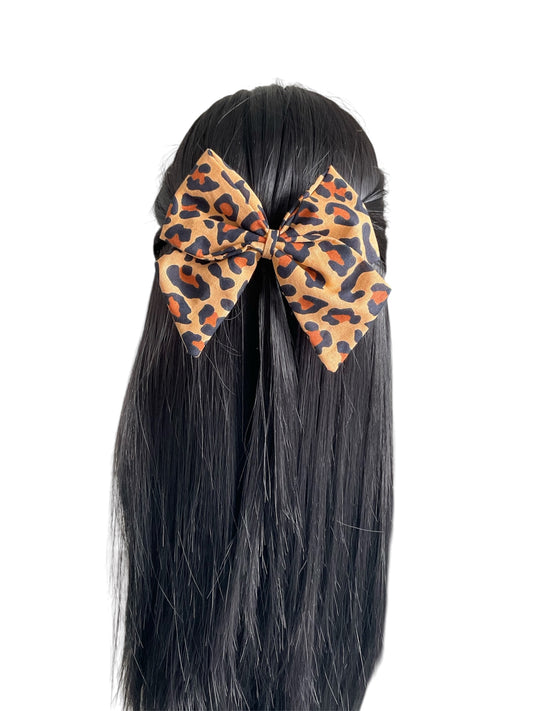 Savannah | Leopard Print Sailor Bow