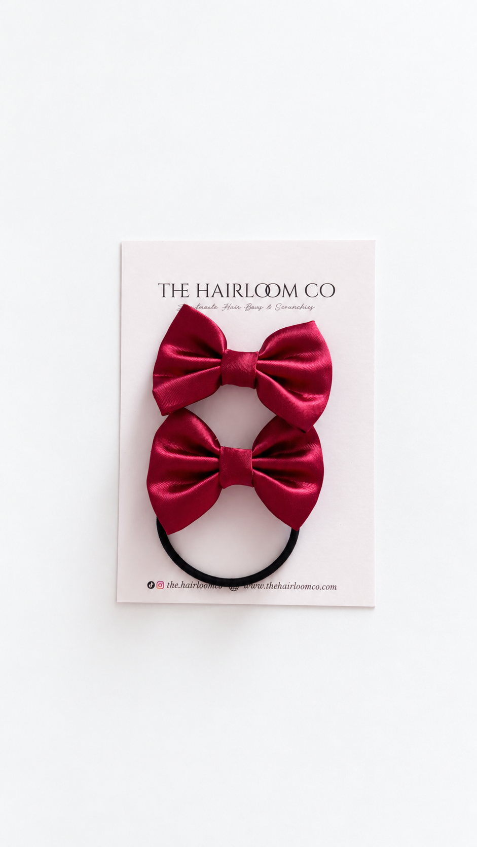 Satin Bow On Hair Tie | Available in 10 Colours