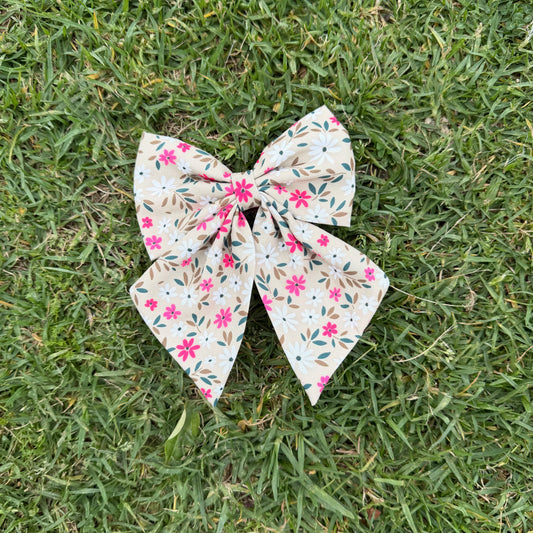 Mint Meadow | Floral Classic Bow