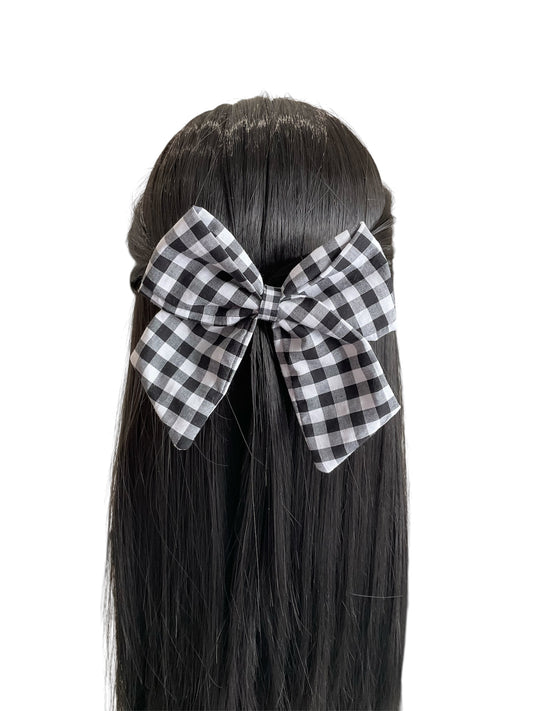 Marlow | Black Gingham Sailor Bow