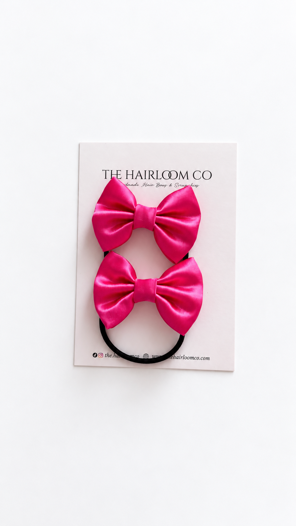 Satin Bow On Hair Tie | Available in 10 Colours