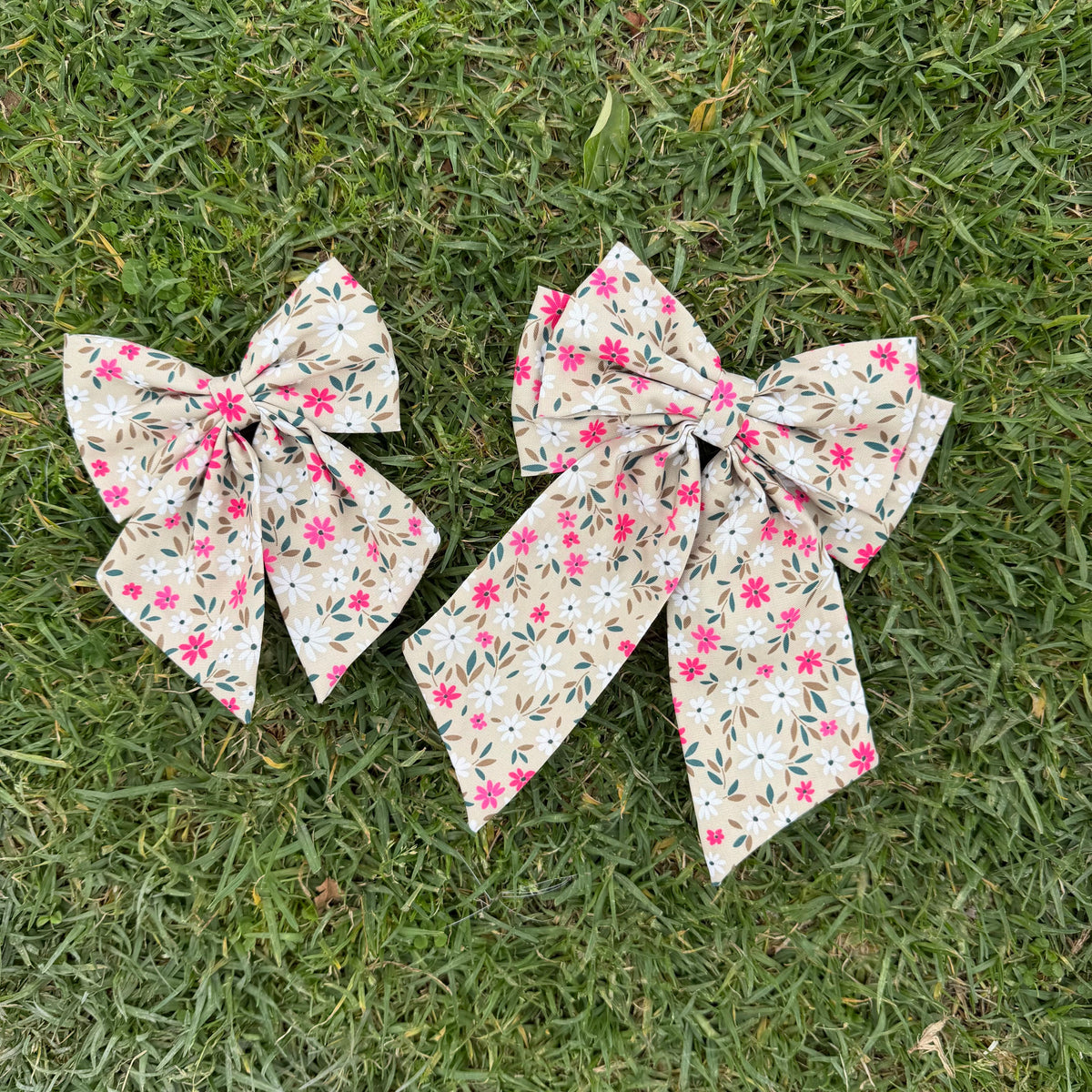 Mint Meadow | Floral Classic Bow