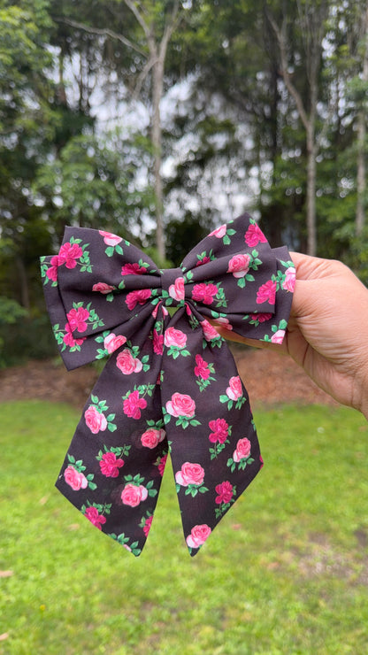 Rose Parlour | Black Rose Coquette Bow