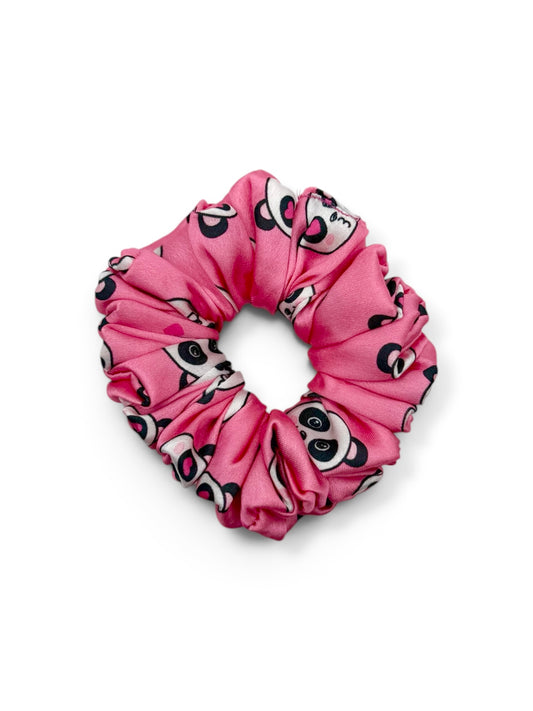 Panda Parade | Kids Panda Print Satin Hair Scrunchie
