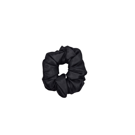 Black Satin Scrunchie