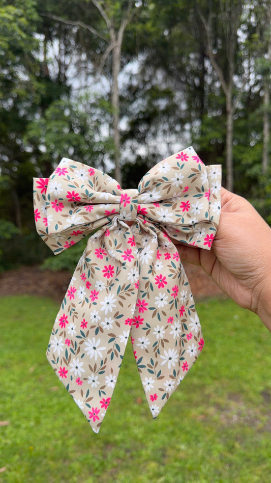 Mint Meadow | Floral Coquette Bow