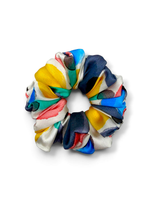 Paint Palette | Multicolour Satin Scrunchie