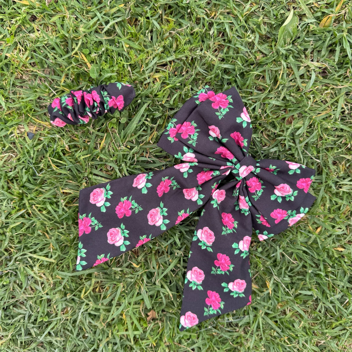 Rose Parlour | Floral Scrunchie Hair Clip