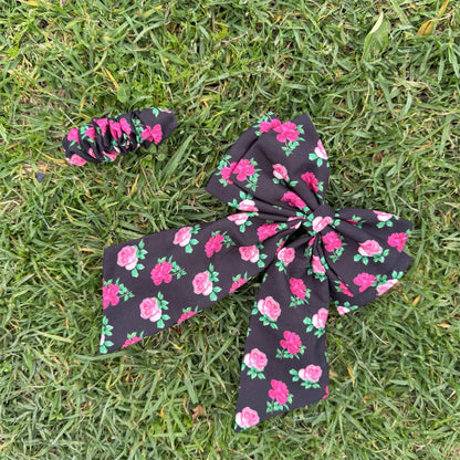 Rose Parlour | Floral Scrunchie Hair Clip