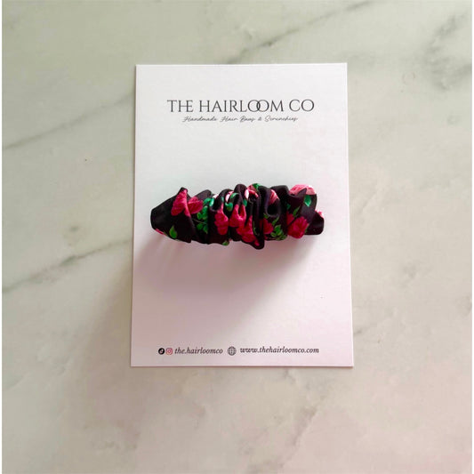 Rose Parlour | Floral Scrunchie Hair Clip