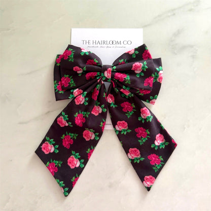 Rose Parlour | Black Rose Coquette Bow
