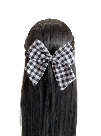Marlow | Black Gingham Sailor Bow