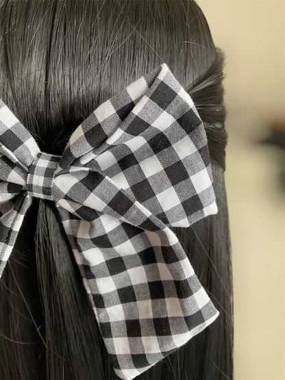 Marlow | Black Gingham Sailor Bow