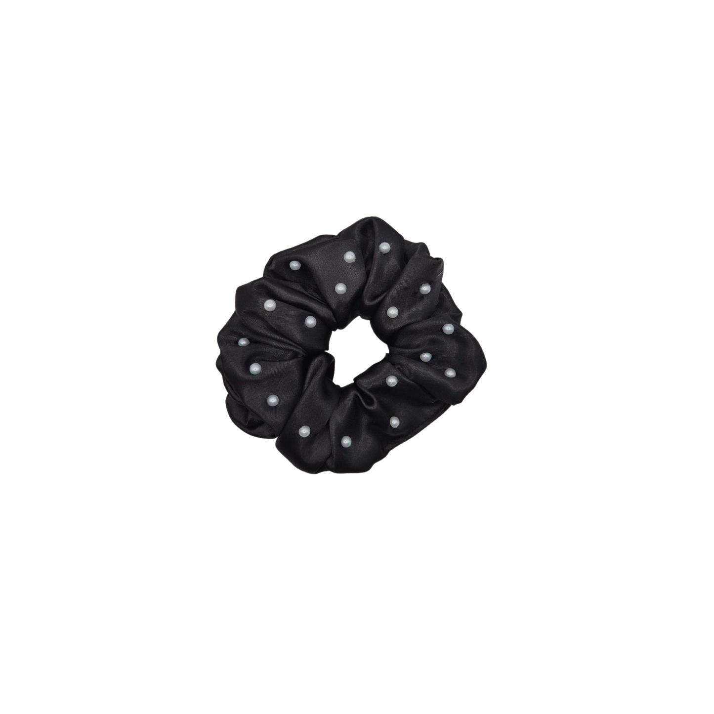 Black Satin Scrunchie