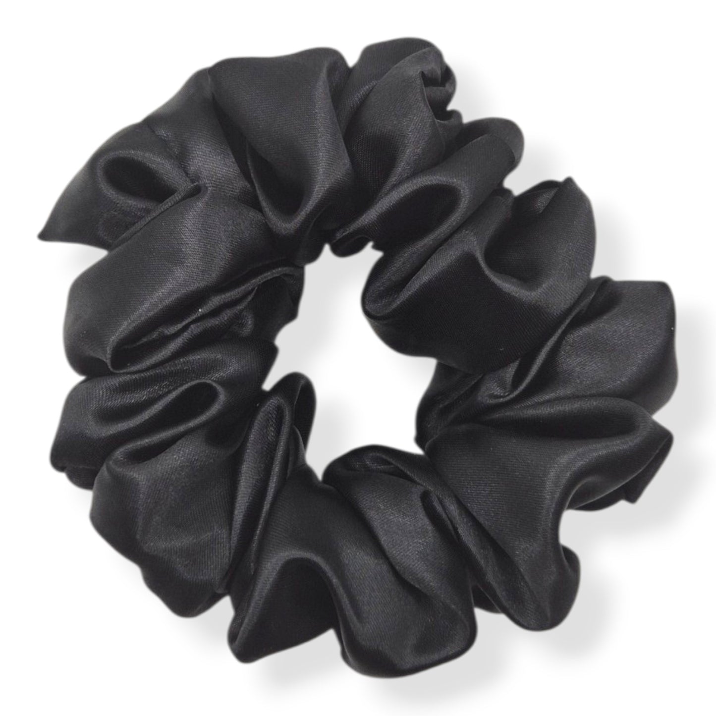 Black Satin Scrunchie