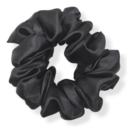 Black Satin Scrunchie