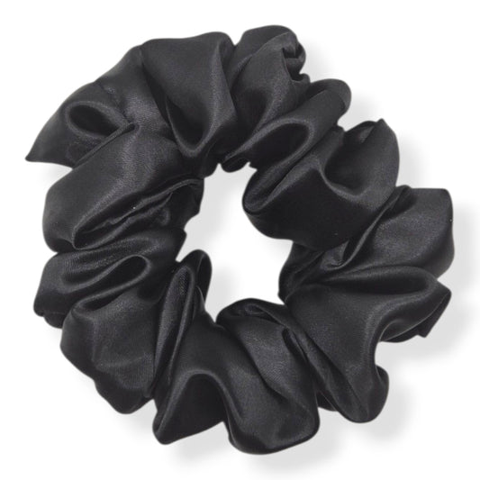 Black Satin Scrunchie
